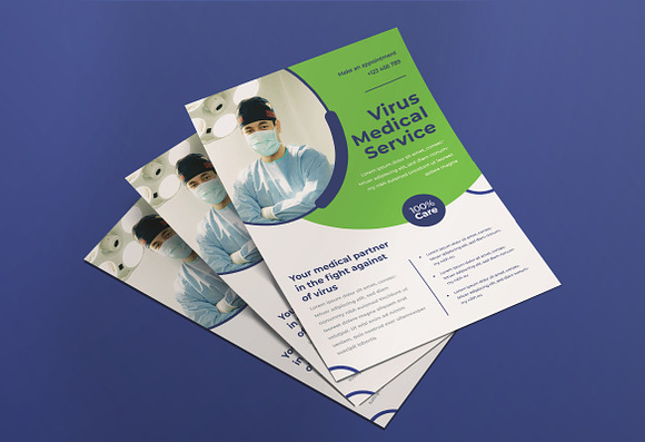 Medical Virus Flyer in Flyer Templates - product preview 2