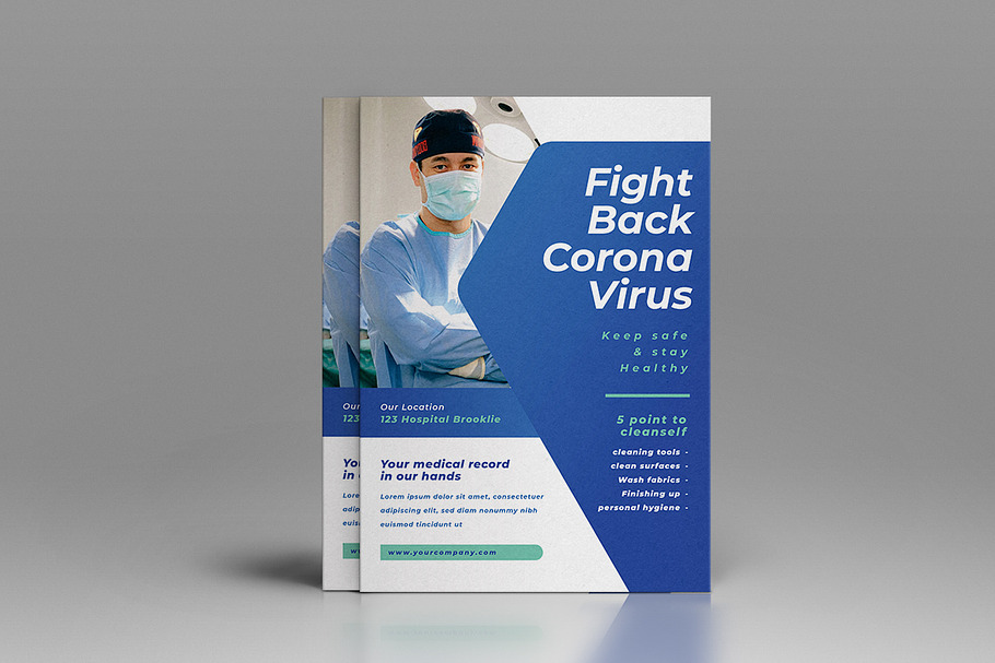 Virus Medical Flyer in Flyer Templates - product preview 8