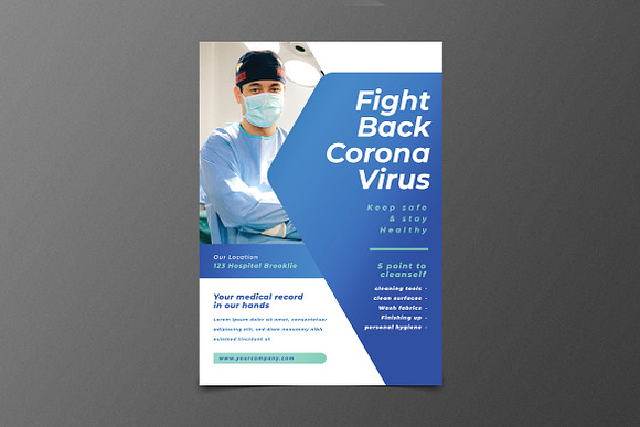 Virus Medical Flyer in Flyer Templates - product preview 2