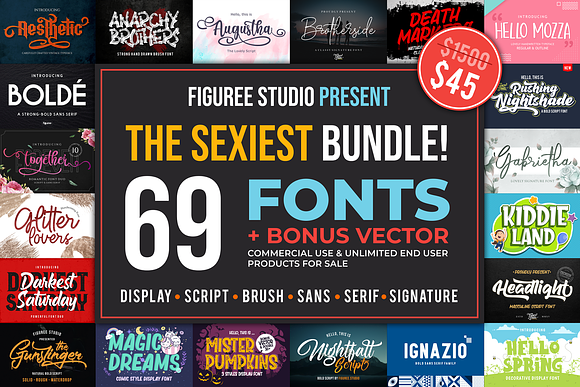THE SEXIEST BUNDLE in Display Fonts - product preview 32