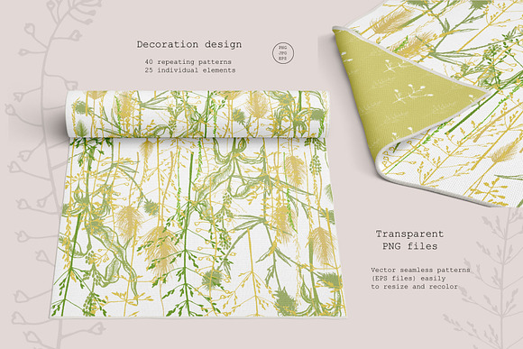 Wildflower patterns & elements in Patterns - product preview 10