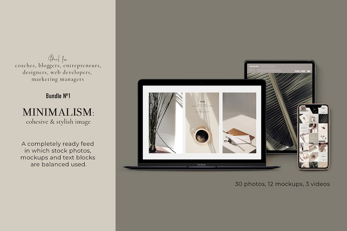 Minimalism. Feed №1. in Instagram Templates - product preview 8