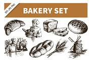 Sketch Bakery Hand Drawn Set
