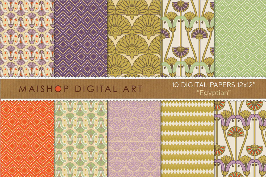 Digital Paper - Egyptian in Patterns - product preview 8