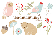 Woodland Whimsy 1 .PNG Clip Art Set