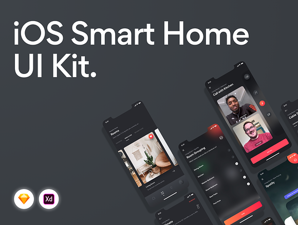 Smart Home Automation UI Kit in UI Kits and Libraries - product preview 1
