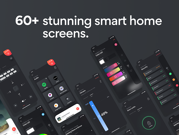 Smart Home Automation UI Kit in UI Kits and Libraries - product preview 2