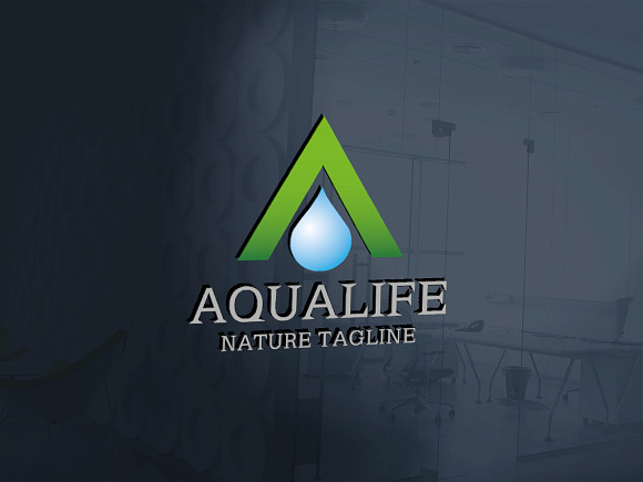 Aqua Life Letter A Logo in Logo Templates - product preview 1