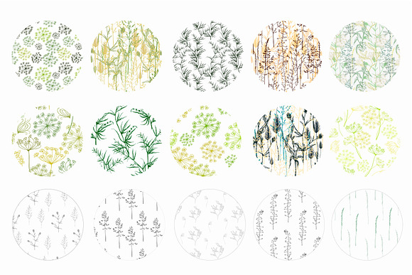 Wildflower patterns & elements in Patterns - product preview 13