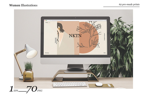 70 Women PRINTS in Illustrations - product preview 11