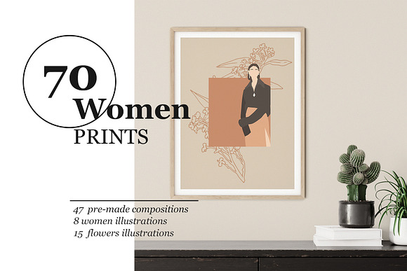 70 Women PRINTS in Illustrations - product preview 12
