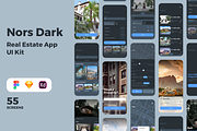 Nors Dark Real Estate App UI Kit