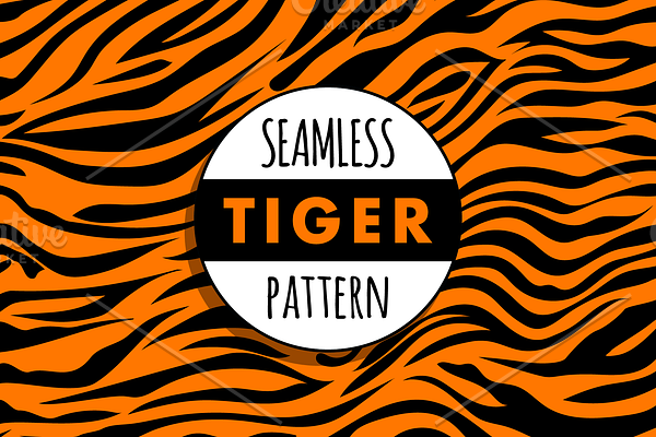 Seamless Tiger print pattern