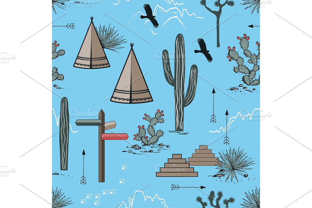 Mountains and Cacti Landscapes in Textures - product preview 8