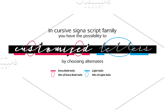 50%Off - Cursive Signa Script Family in Script Fonts - product preview 6