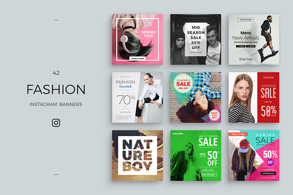 42 Fashion Instagram Banners in Instagram Templates - product preview 5