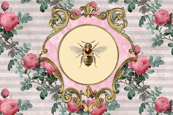 Garden Pink Memories Clipart in Illustrations - product preview 1