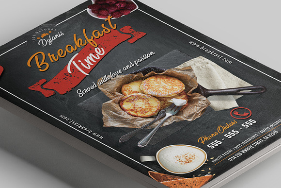 Breakfast Time Flyer Template in Flyer Templates - product preview 3