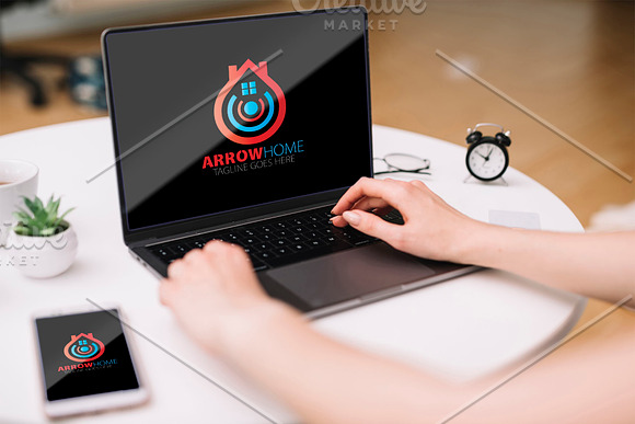 Arrow Home Logo in Logo Templates - product preview 1