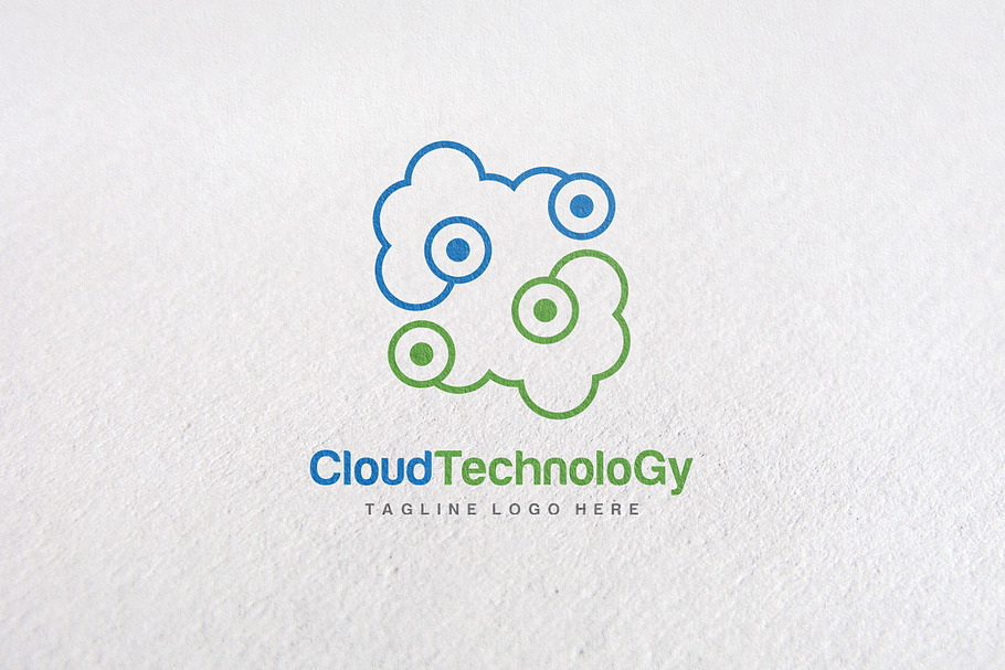 Premium Connect Cloud Logo Templates