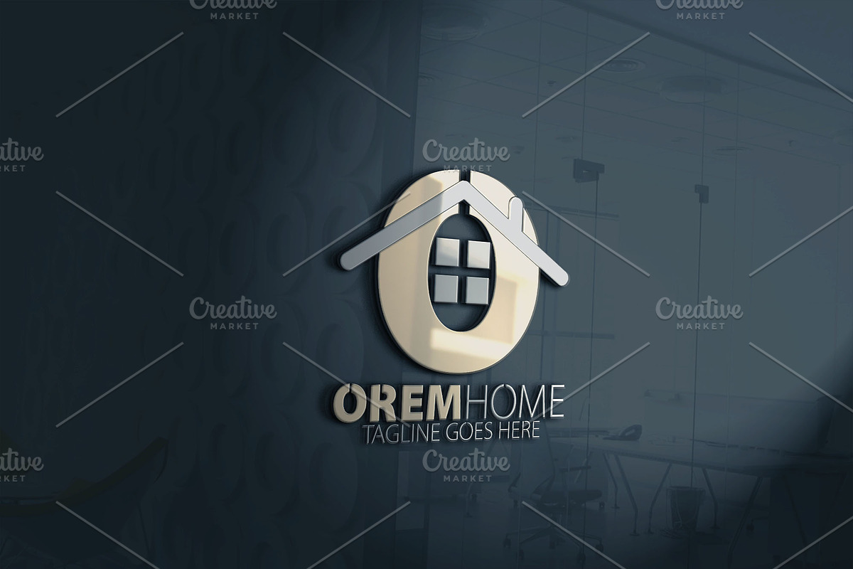 Orem Home / O Letter Logo in Logo Templates - product preview 8