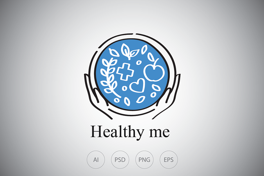Healthy Food Bowl Logo Template