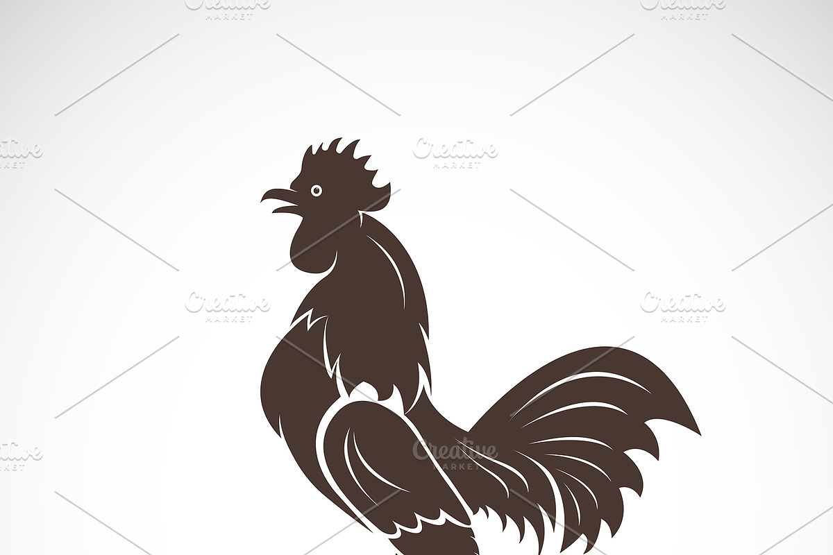 Vector of rooster or cock design. in Illustrations - product preview 8