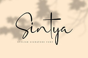 Sintya Stylish Signature Font