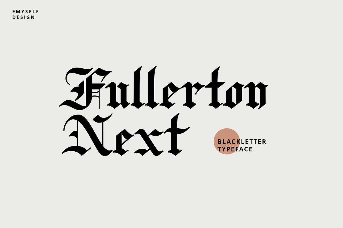Fullerton Next in Blackletter Fonts - product preview 8