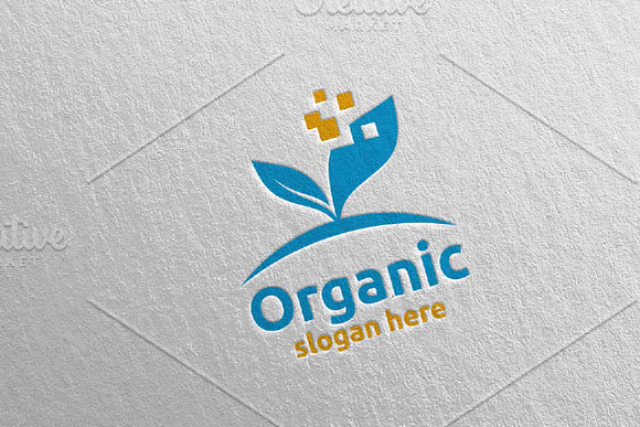 Natural and Organic Logo design 23 in Logo Templates - product preview 2