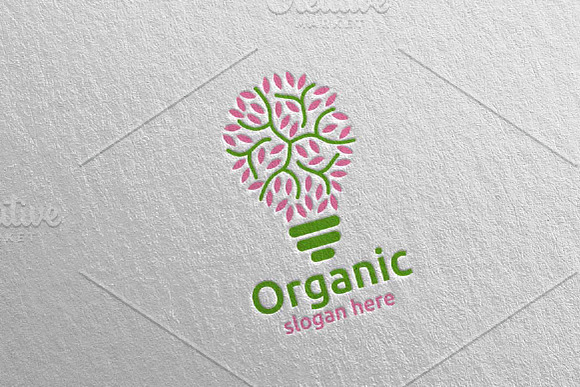 Idea Natural and Organic Logo 24 in Logo Templates - product preview 3