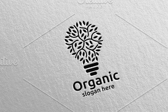 Idea Natural and Organic Logo 24 in Logo Templates - product preview 4