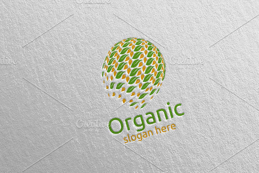 Global Natural and Organic Logo 25