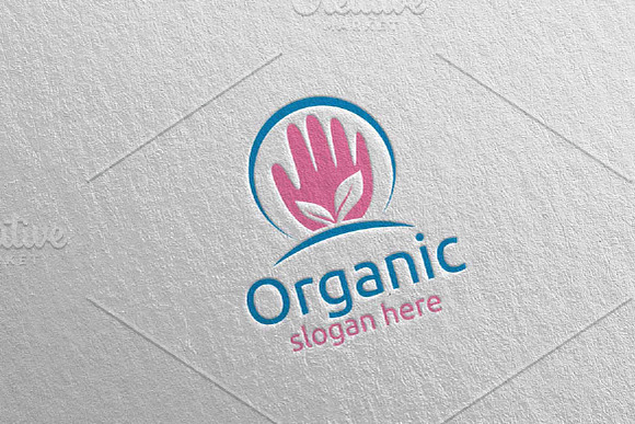 Hand Natural and Organic Logo 26 in Logo Templates - product preview 2