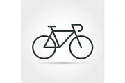 Bike minimal outline icon