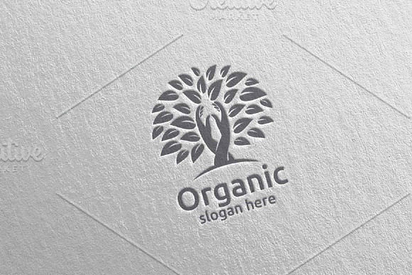 Hand Natural and Organic Logo 27 in Logo Templates - product preview 4