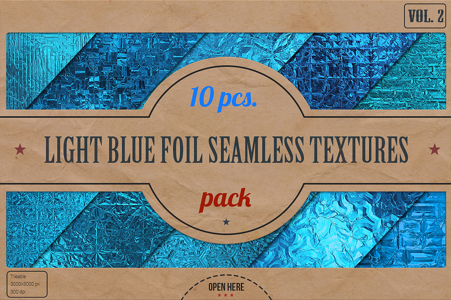 Light Blue Foil HD Textures Pack v.2