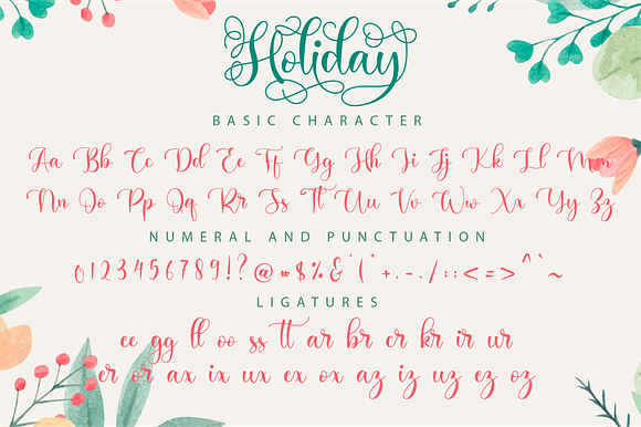 Holiday Script in Script Fonts - product preview 8