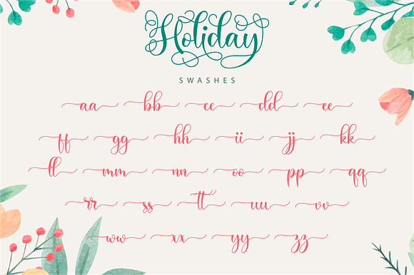 Holiday Script in Script Fonts - product preview 9