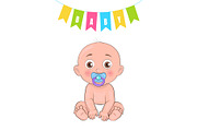 Baby Boy Poster of Newborn Infant