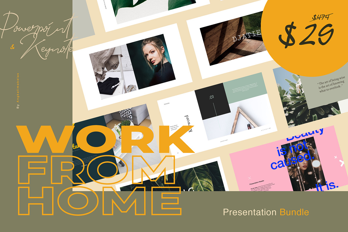 WORKFROMHOME Presentation Bundle in Keynote Templates - product preview 8