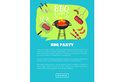 BBQ Party Web Page and Text Vector