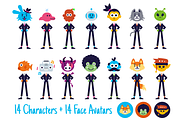 Character Avatar Team Business