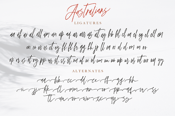 Australians - Handwritten Font in Script Fonts - product preview 17