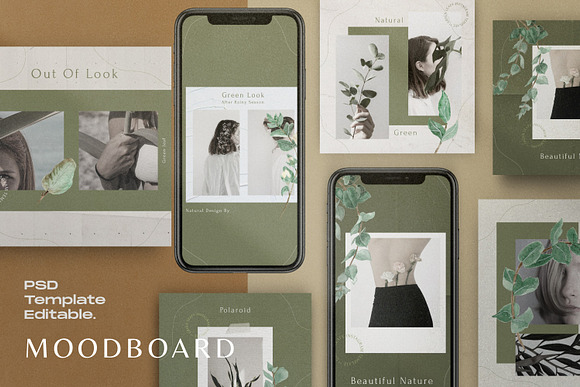 Green Leafy - Social Media Template in Instagram Templates - product preview 3