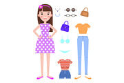 Woman Fashion Mode Constructor with