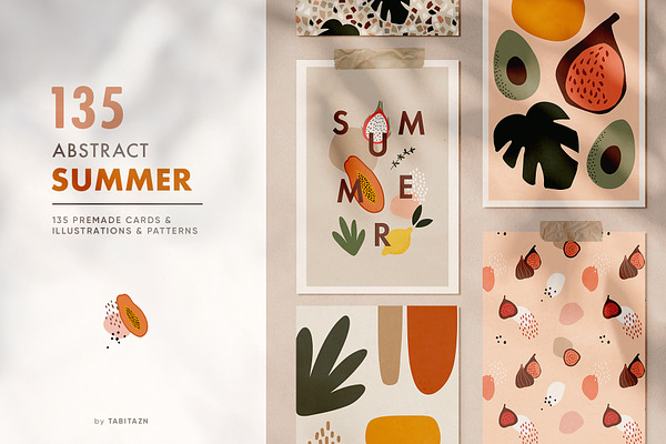 Abstract geometric summer set