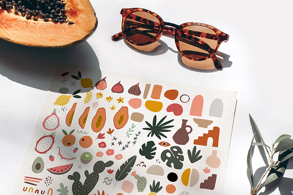 Abstract geometric summer set in Illustrations - product preview 6