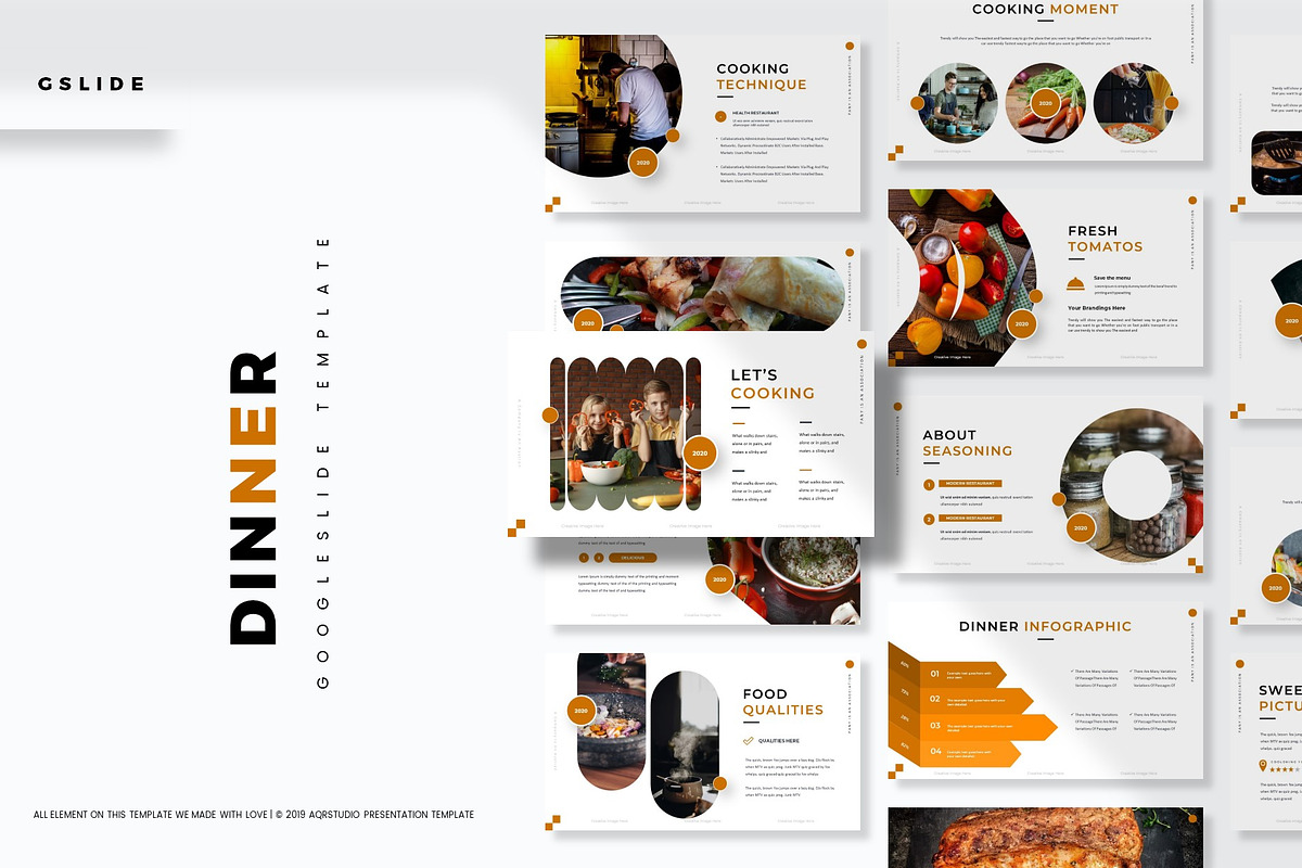 Dinner - Google Slides Template in Google Slides Templates - product preview 8