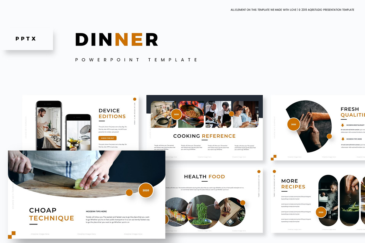 Dinner - Powerpoint Template in PowerPoint Templates - product preview 8
